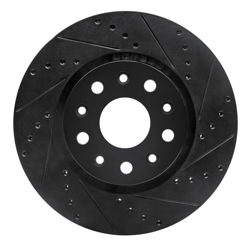 Dodge Sprinter 2500 Brake Rotor (1) - Rear Right - R1 Concepts - Drilled & Slotted - Black - `02-`18